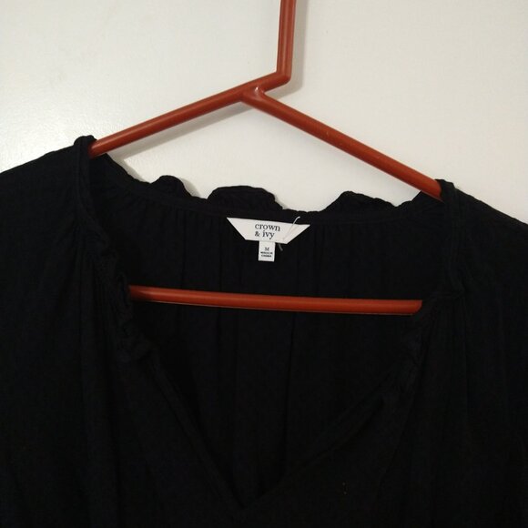 Crown & Ivy Black Shirt - Picture 4 of 7